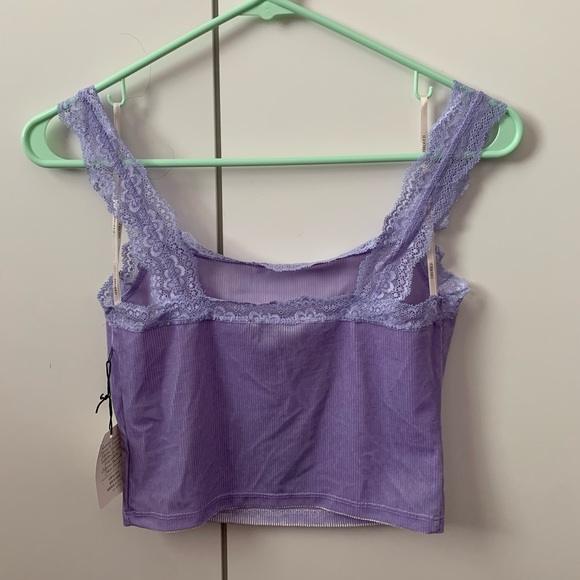 Forever 21 Lavender Velvet Top - Picture 2 of 3
